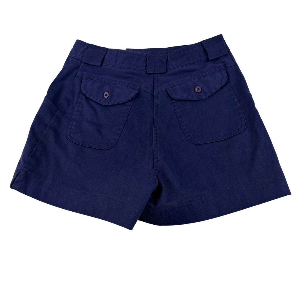 Espa Plus Vintage Navy Blue High Waisted Stretch Utility Shorts Size 10 1779 - Picture 2 of 7